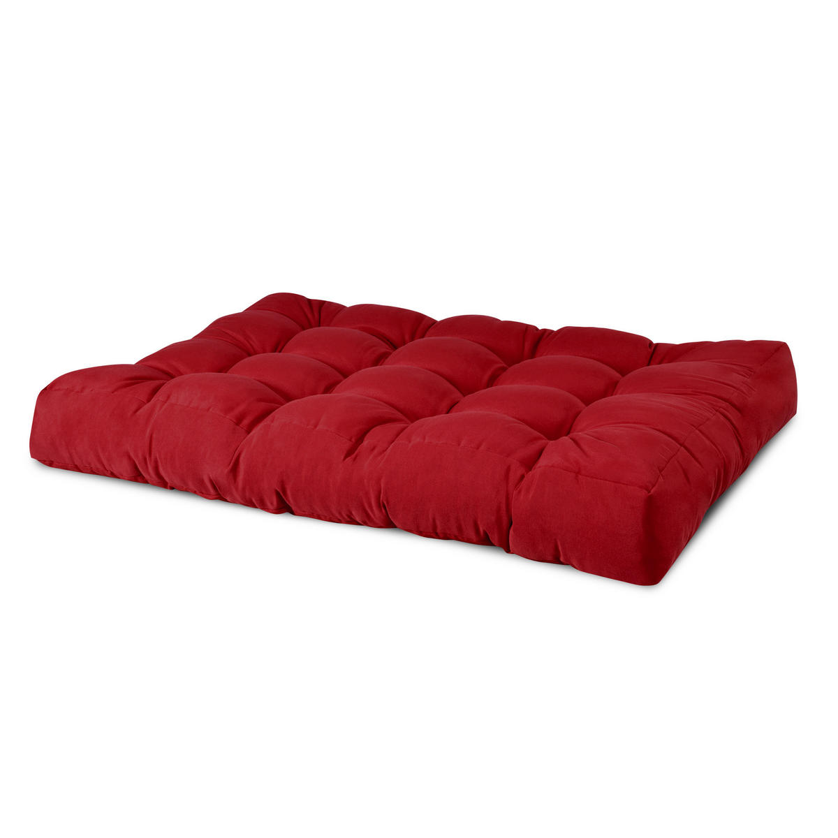 PALETTENKISSEN Eco Style Sitz 120/80/15 cm Rot - Rot, Textil (80/15/120cm) - Beautissu 