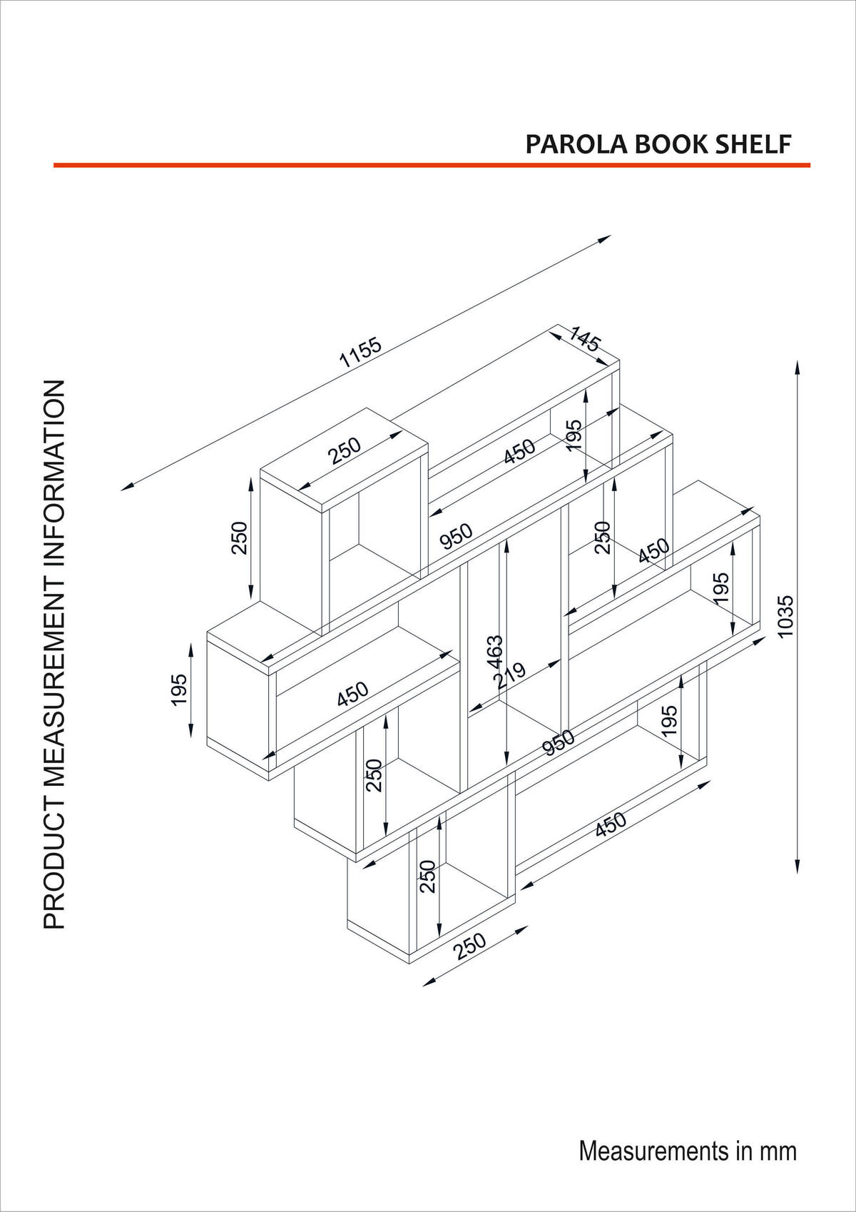 WANDREGAL Parola Weiß - Weiß, Holzwerkstoff (115/103/15cm) - moebel17