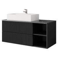 DULAP PENTRU CHIUVETA Kertos Rillen - negru, compozit lemnos (100/45/45cm) - MIRJAN24