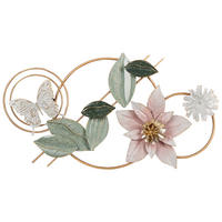 WANDDEKORATION Metall bunt Thorium - Multicolor, Metall (80/44/2cm) - Beliani