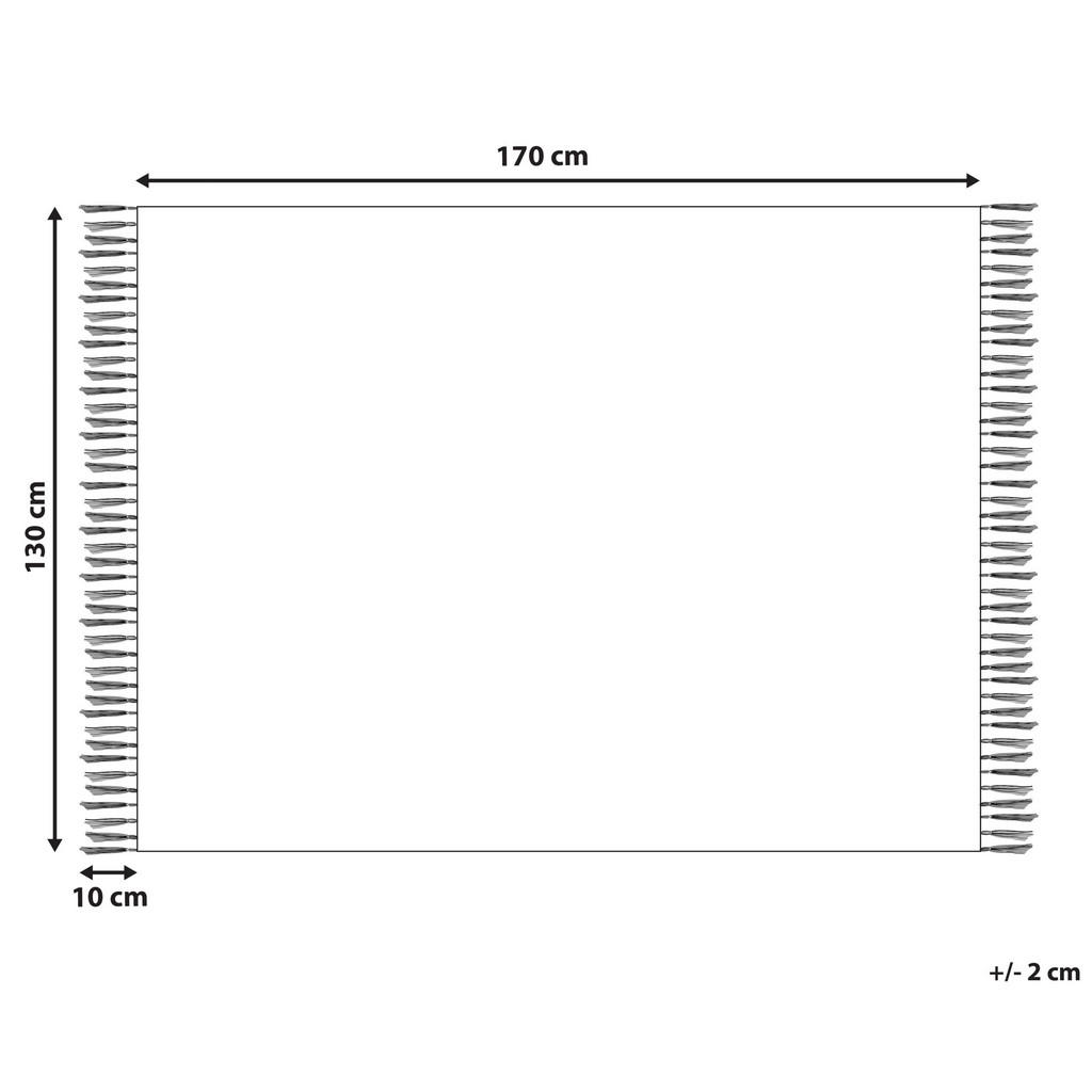Thumbnail - Beliani Decke, Hellrot, Textil, 130x170 cm, Wohntextilien, Decken