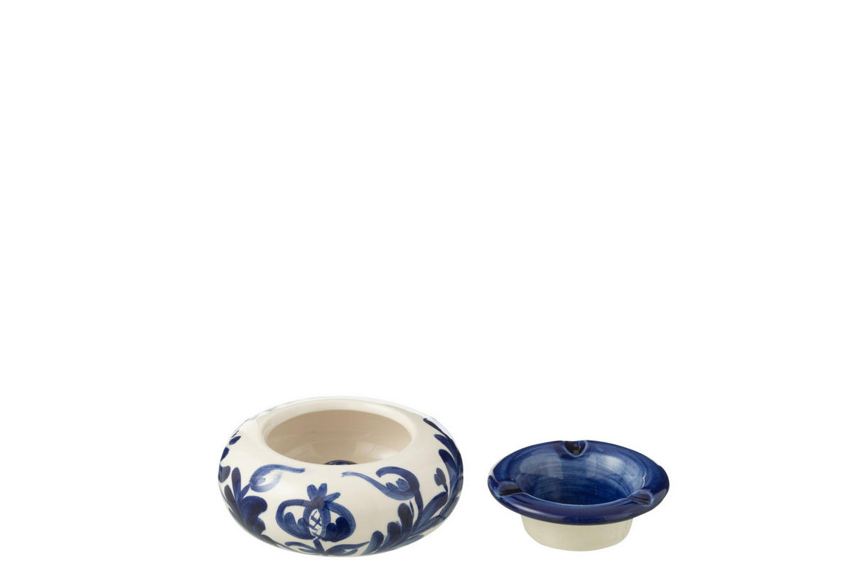 ASCHENBECHER GRANADA PATTERN - Töpferei - Blau - S - Multicolor, Keramik (11cm) - J-Line