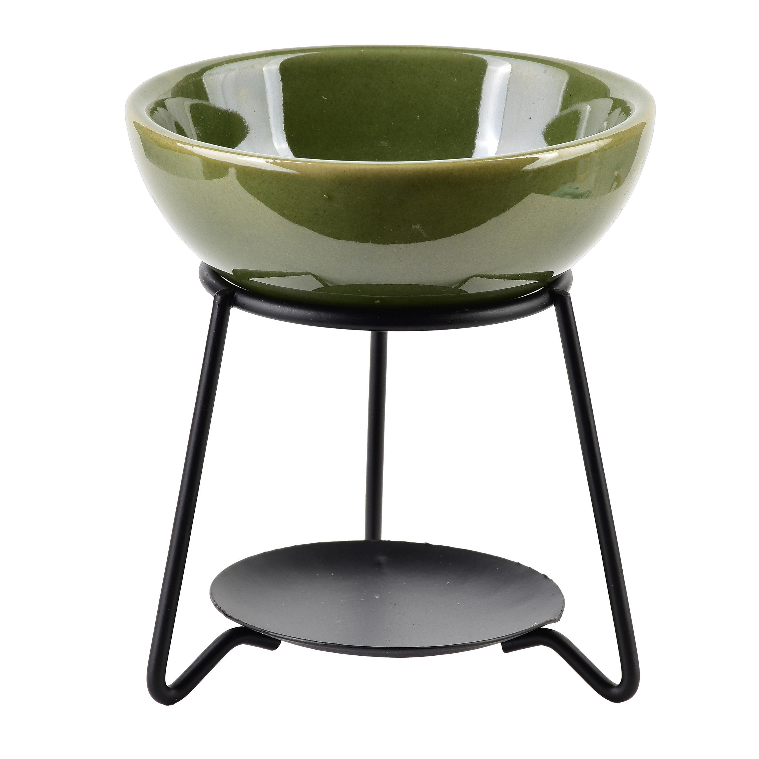 DUFTLAMPE Basic Grün 11/11/13 cm Keramik - Grün, Keramik (13cm) - Mondex