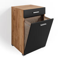 SKŘÍŇKA DO KOUPELNY Matteo Antracit - medově dubová/antracitová, kompozitní dřevo (50/78.5/45cm) - Vicco