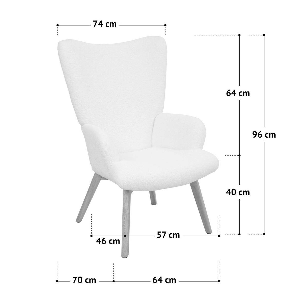 OHRENSESSEL Olav - Schwarz, Textil (64/96/70cm) - SVITA