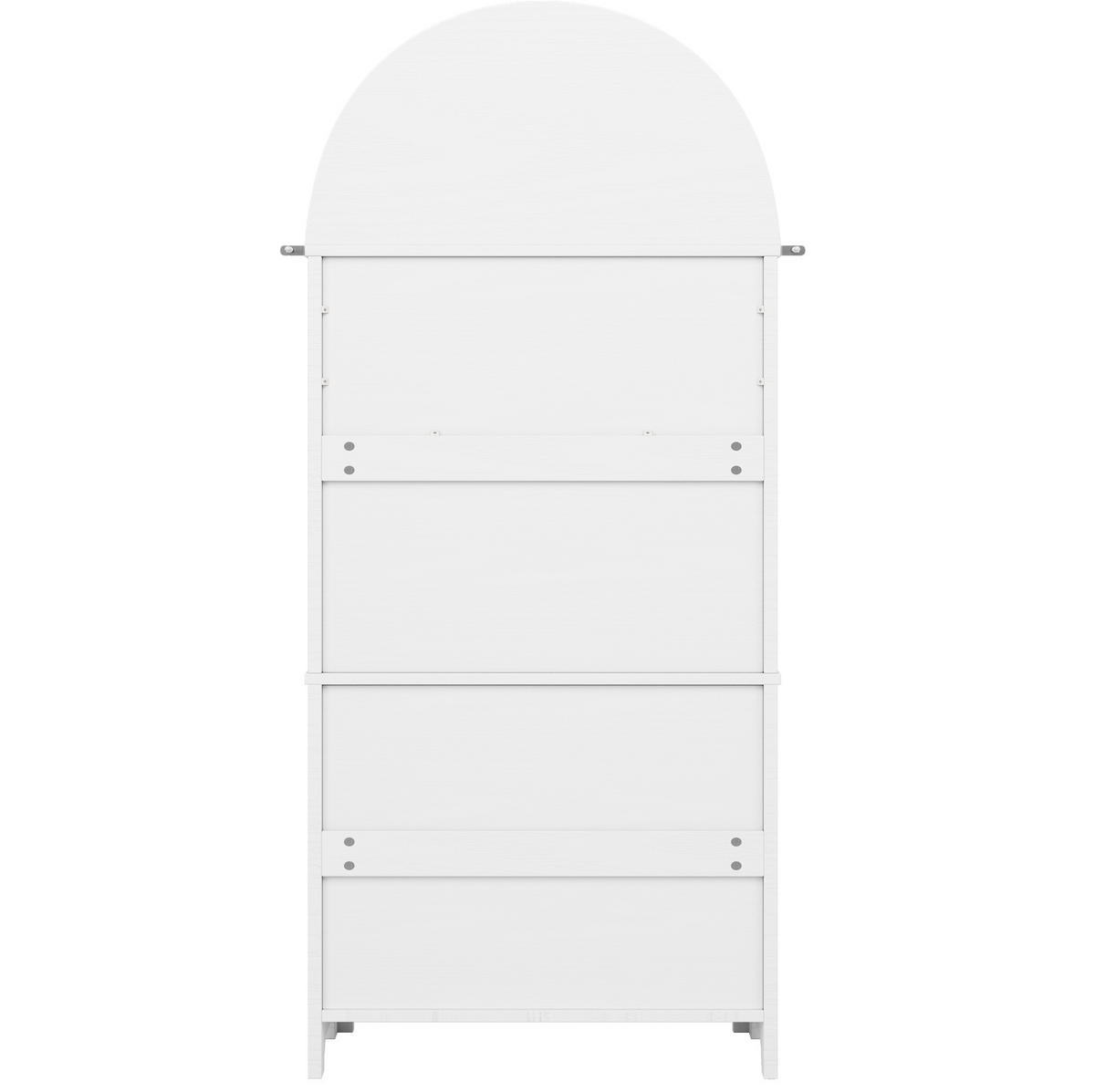 SKŘÍŇ na nádobí 70/35/180 cm bílá, MDF, se zásuvkami a dvířky - bílá, kompozitní dřevo (70/180/35cm) - BEAOK