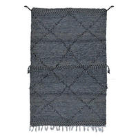 BERBERTEPPICH marokkanisch grau Souk grau - Grau, Naturmaterialien (250/350cm) - AFK Living