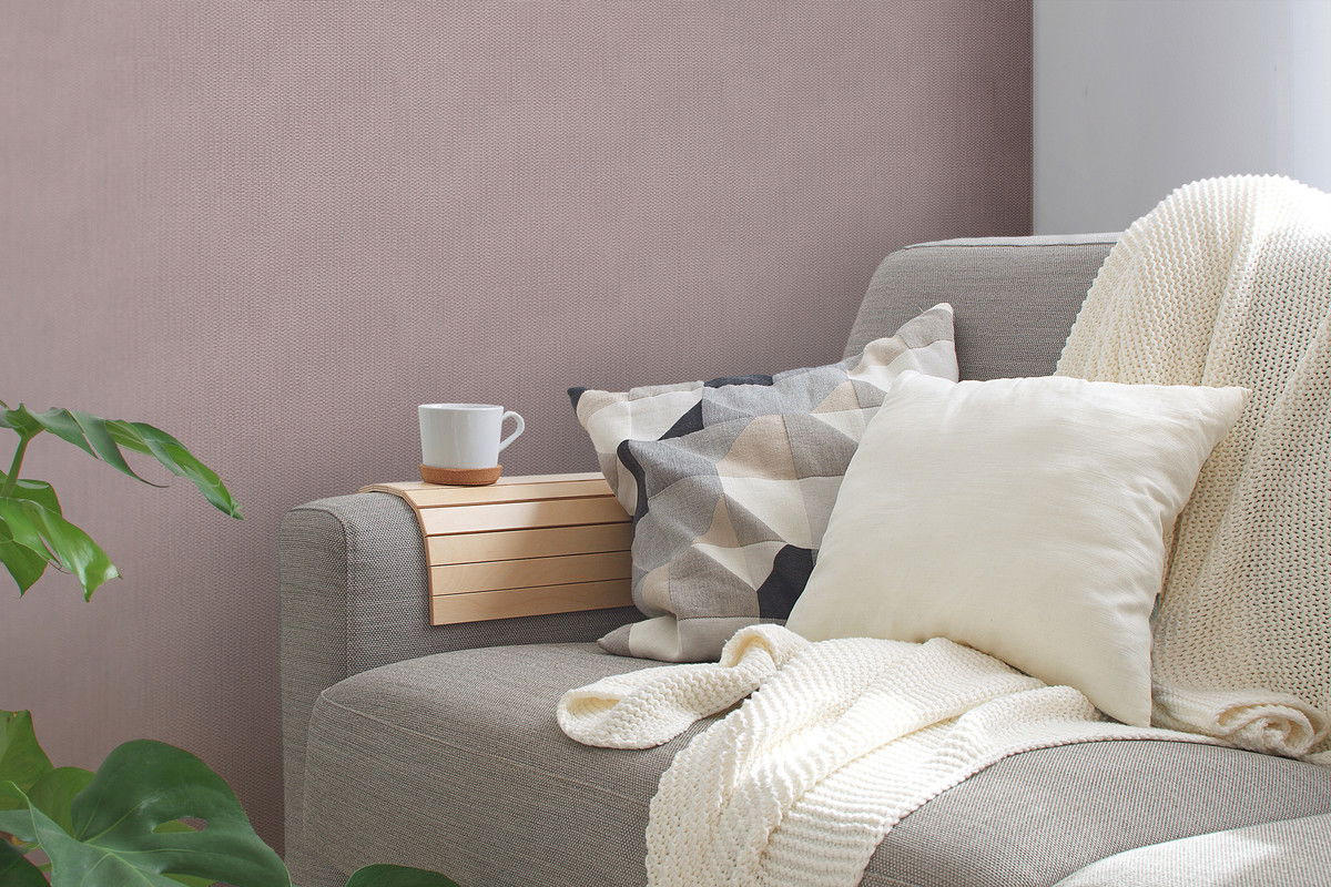 VLIESTAPETE Rosa 53/1005 cm - Pink, Textil (53/1cm) - KUNSTLOFT
