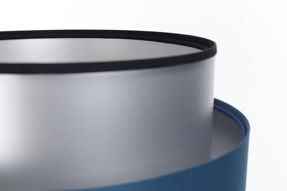 TISCHLAMPE Blau 30/45 cm - Silberfarben, Kunststoff (30/0.7/45cm) - ONZENO