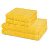 FROTTIERSET Carre 4-teilig - Gelb, Textil (50/100cm) - Ross
