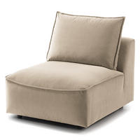 MODULSESSEL - Beige, Holz/Textil (80/82/99cm) - home24