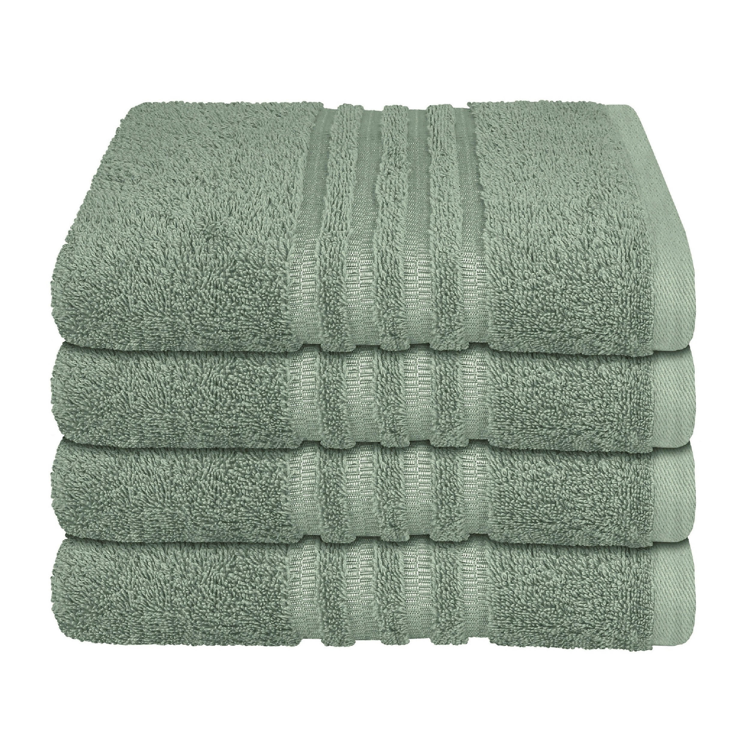 HANDTUCHSET Milano - 4-teilig - 50 x 100 cm - Hellgrün - Hellgrün, Textil (50/100cm) - SCHIESSER