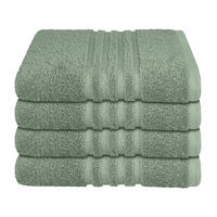 HANDTUCHSET Milano - 4-teilig - 50 x 100 cm - Hellgrün - Hellgrün, Textil (50/100cm) - SCHIESSER