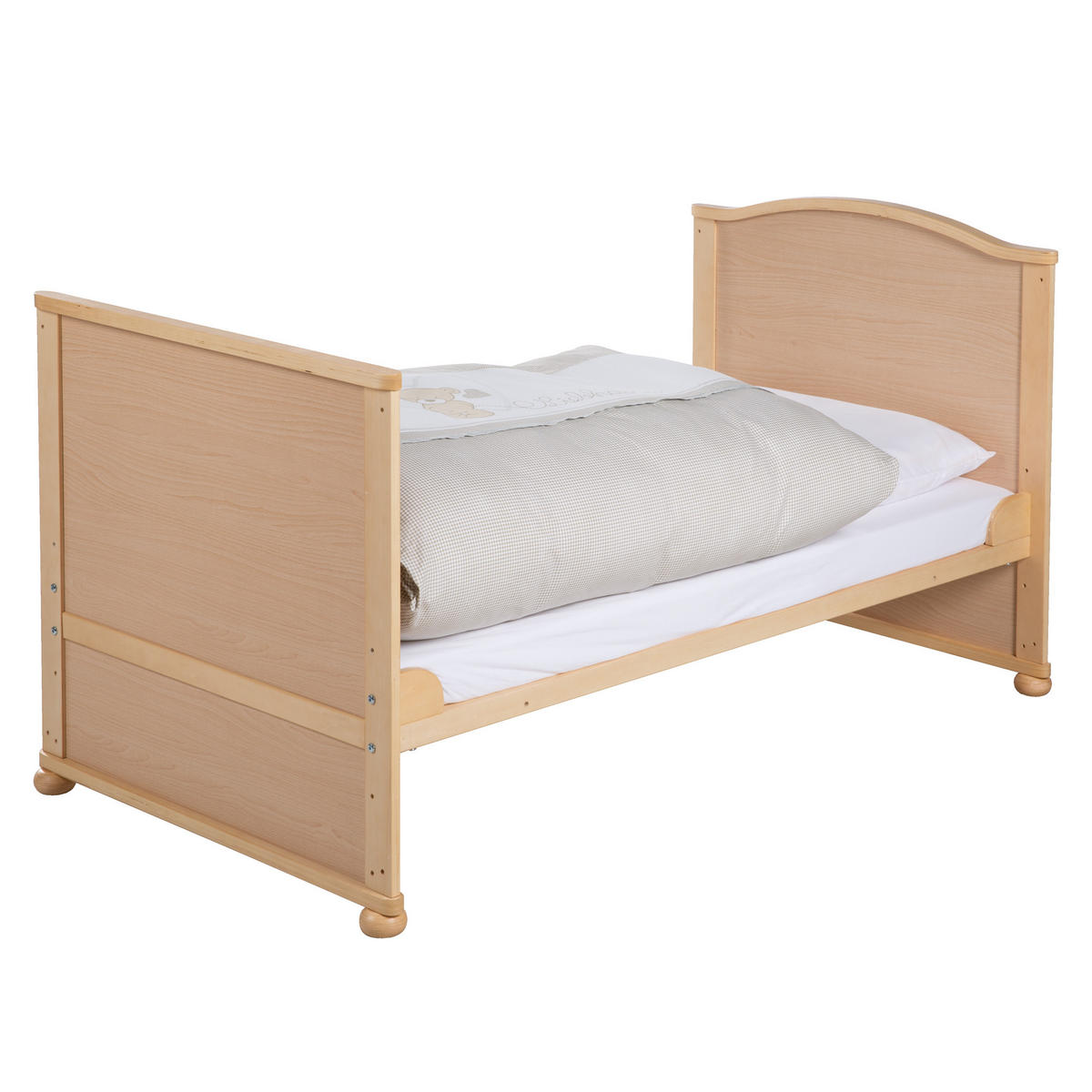 BABYBETT Liebhabär 70 x 140 cm inkl. Textilien - Naturfarben, Holzwerkstoff (70/140cm) - Roba