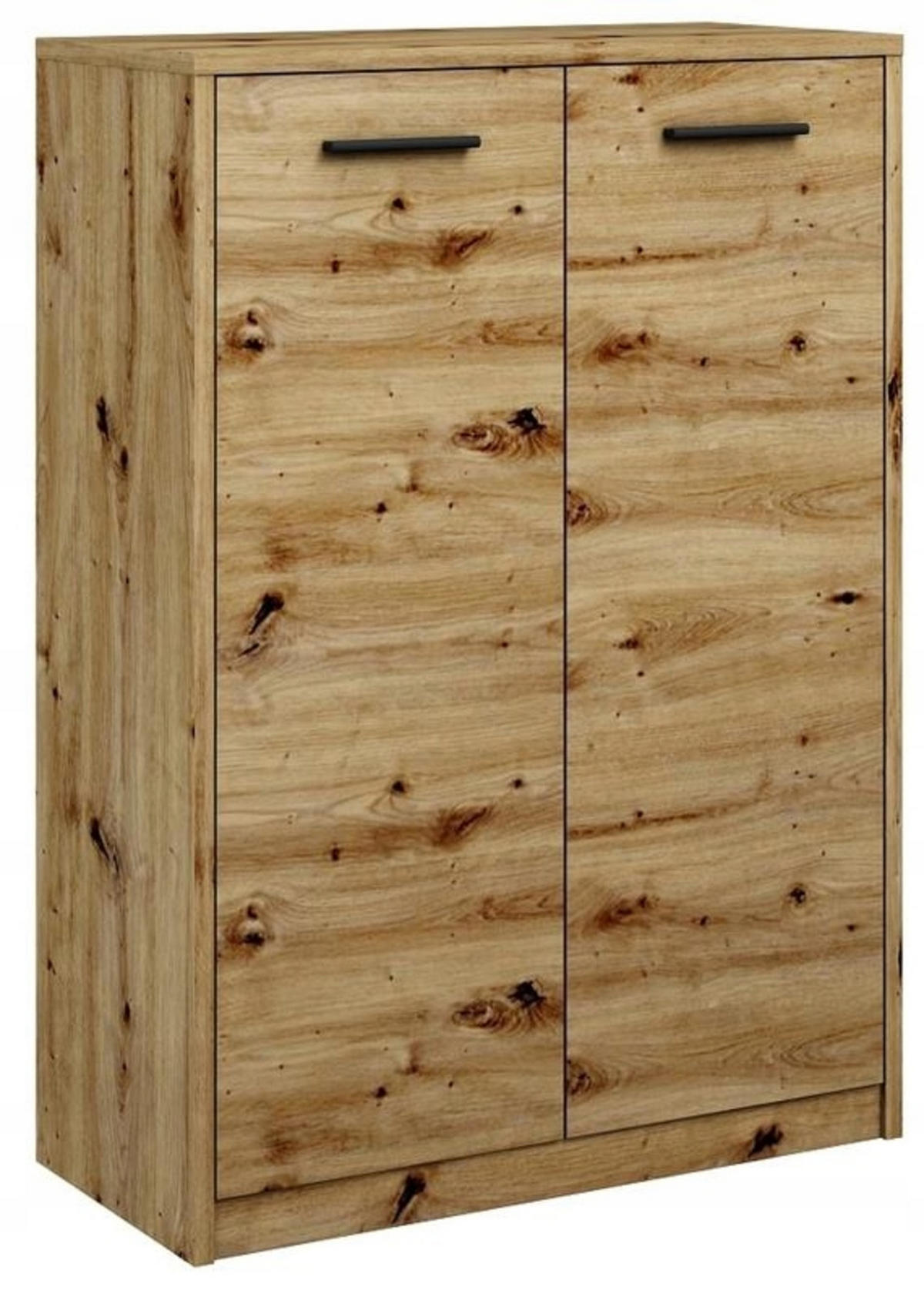 KOMMODE 2D2P Artisan Eiche 77/35/108 cm - Eiche Artisan, Holzwerkstoff (77/108/35cm) - Matkam Möbel