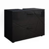 WASCHBECKENUNTERSCHRANK Irma Anthrazit Hochglanz 80 x 58.6 cm - Anthrazit, Holzwerkstoff (80/58.6/41cm) - Vicco
