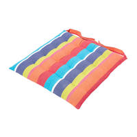 STUHLKISSEN bunt gestreift 40/40/5 cm - Multicolor, Textil (40/40/5cm) - Homescapes