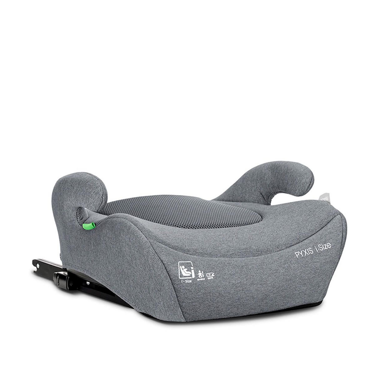 SITZERHÖHUNG Pyxis Isofix grau 125-150 cm Rückenlehne abnehmbar EPS - Grau, Kunststoff (42/38/41cm) - Lorelli