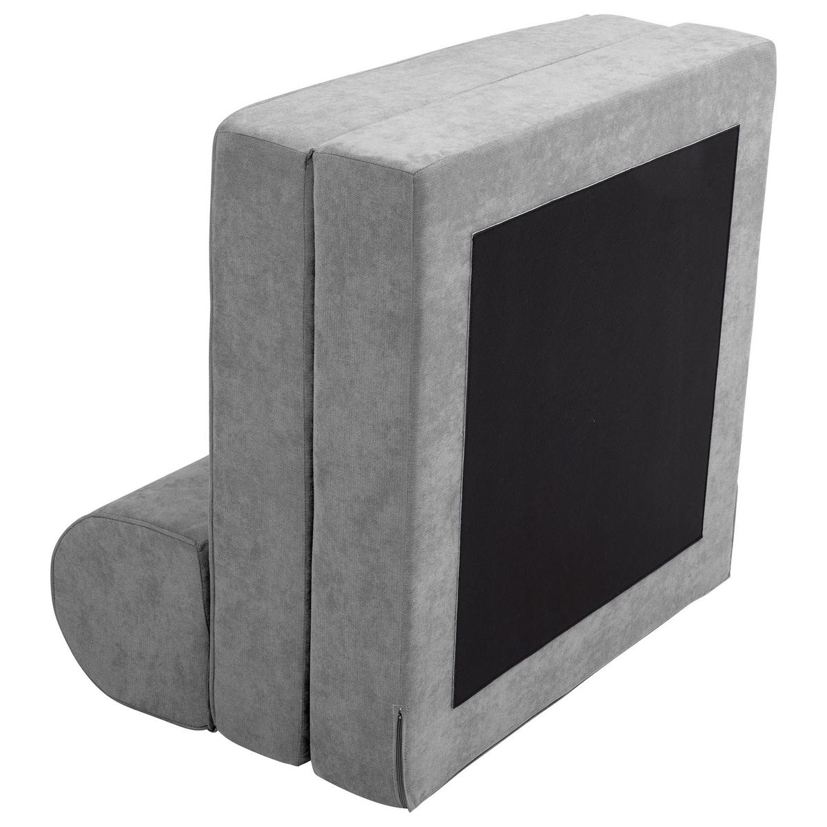 FALTSESSEL Katusha Flachgewebe hellgrau - Hellgrau, Kunststoff (80/57/80cm) - 58aufmkessel