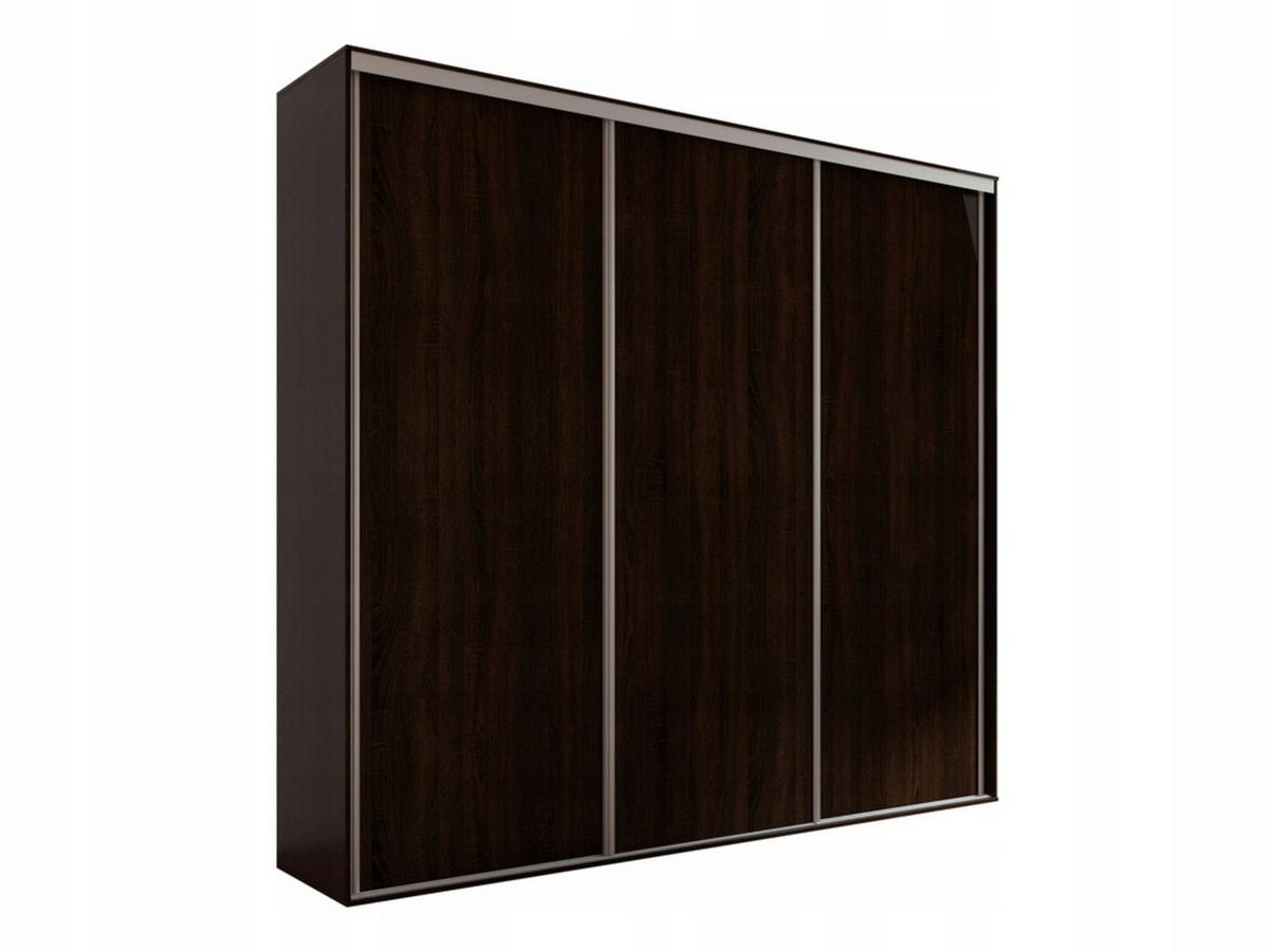 SCHIEBETÜRENSCHRANK - Kleiderschrank BORA 254 - Schokolade - Braun, Holzwerkstoff (254/244/62cm) - Möblo