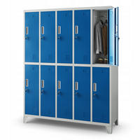 SCHLIESSFACHSCHRANK Bartek - Blau/Grau, Metall (136/172/45cm) - Jan Nowak