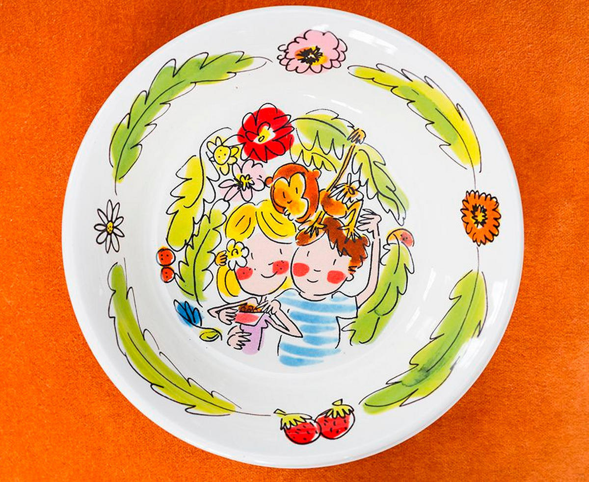 SCHALE Affenparadies in Bunt - 16,5cm - Multicolor, Keramik (16.5/4/16.5cm) - Blond Amsterdam
