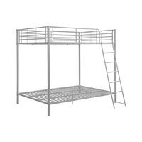 ETAGENBETT mit Bettboden - 2 x 140 x 190 cm - Silberfarben - GEMINI II - Silberfarben, Metall (140/199cm) - Vente-Unique