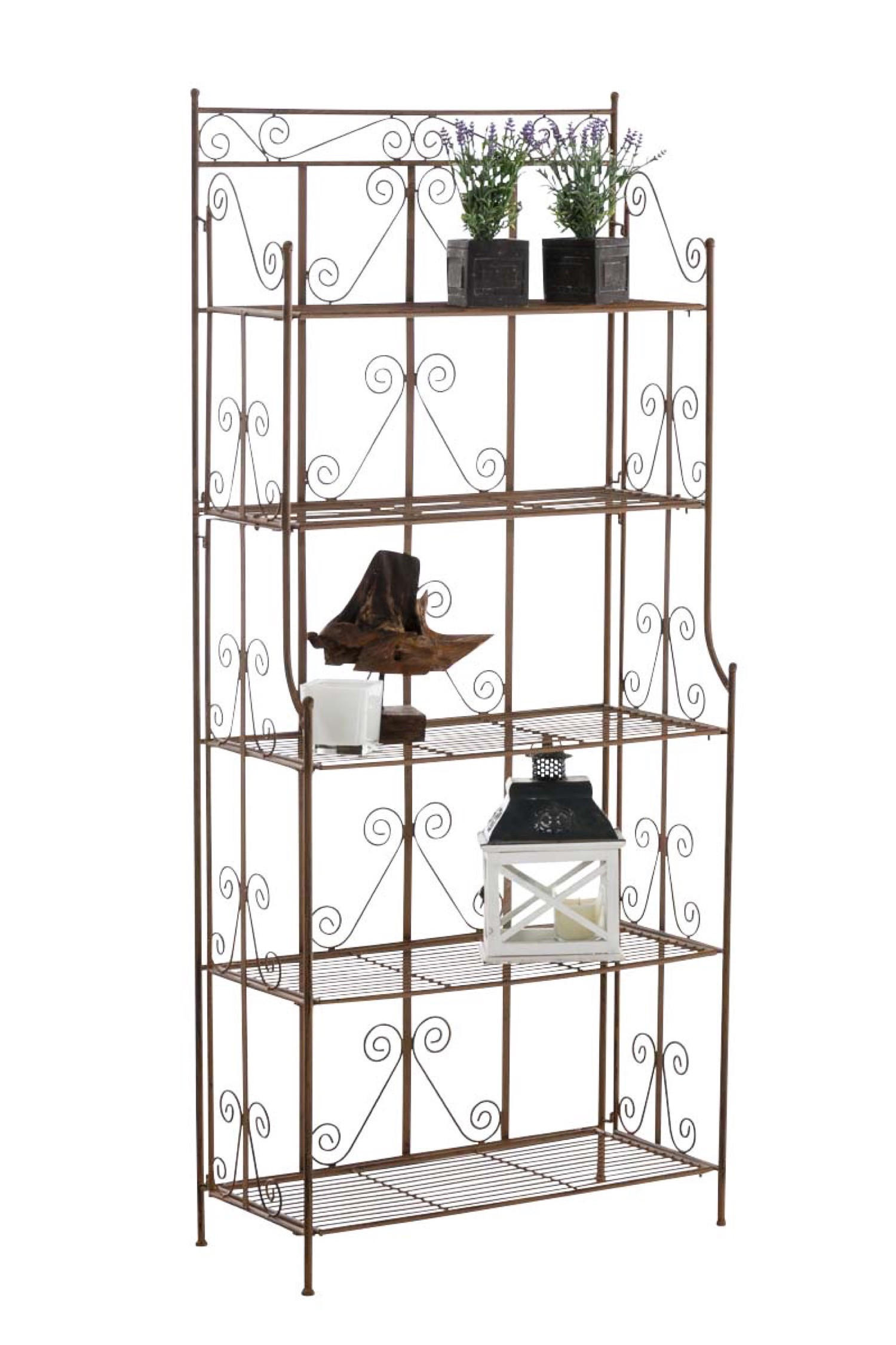 STANDREGAL Cio antik braun - Braun, Metall (74.5/173/34.5cm) - TPFGarden