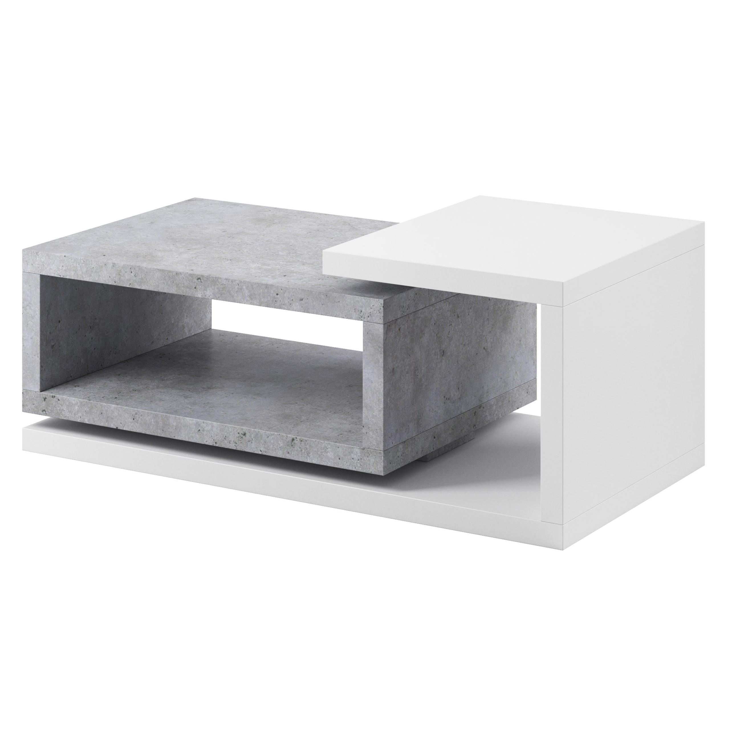 Masseno Couchtisch Weiß 120x40x60 cm