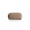 POUF Martina aus Samt dunkelbeige - Mokka, Textil (106/44/106cm) - Micadoni
