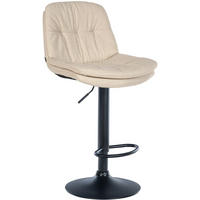 BARHOCKER Stoff creme - Creme/Schwarz, Textil (46/92/54cm) - CLP