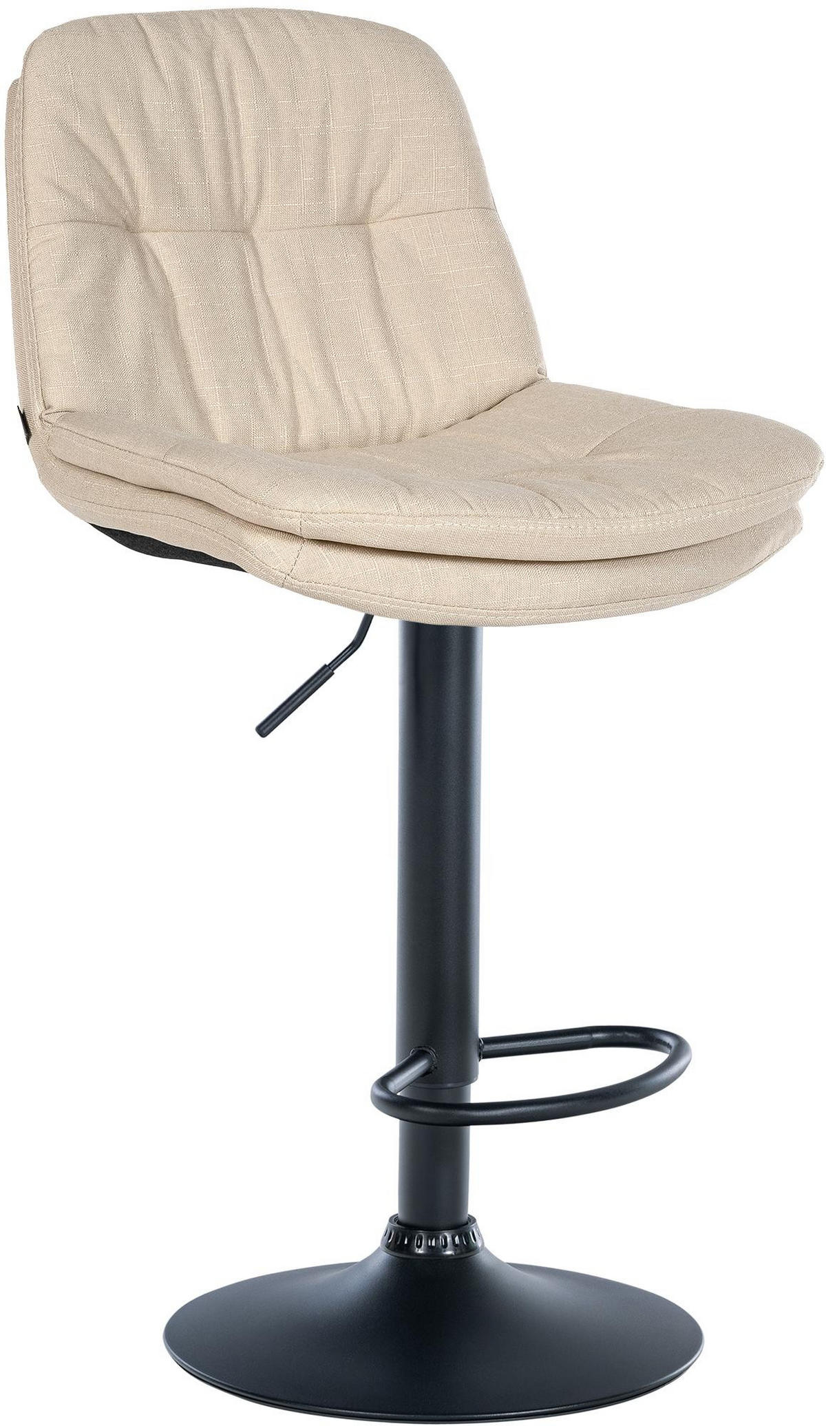 BARHOCKER Stoff creme - Creme/Schwarz, Textil (46/92/54cm) - CLP