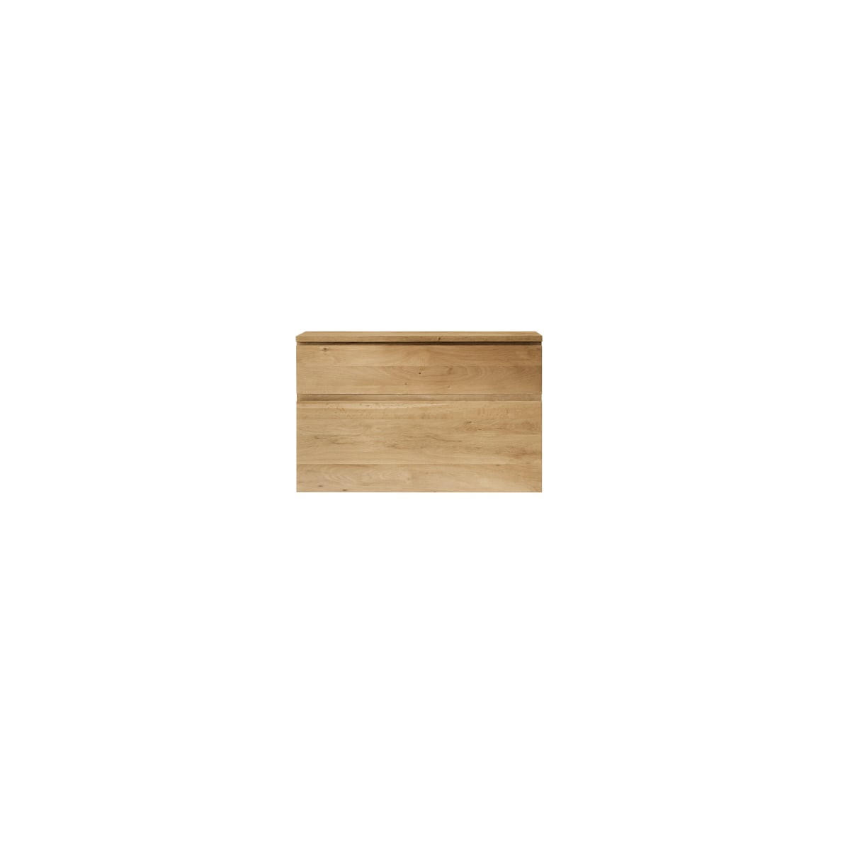 WASCHTISCHUNTERSCHRANK Jacob Natur aus Eiche - Naturfarben, Holz (80/51/45cm) - Tikamoon