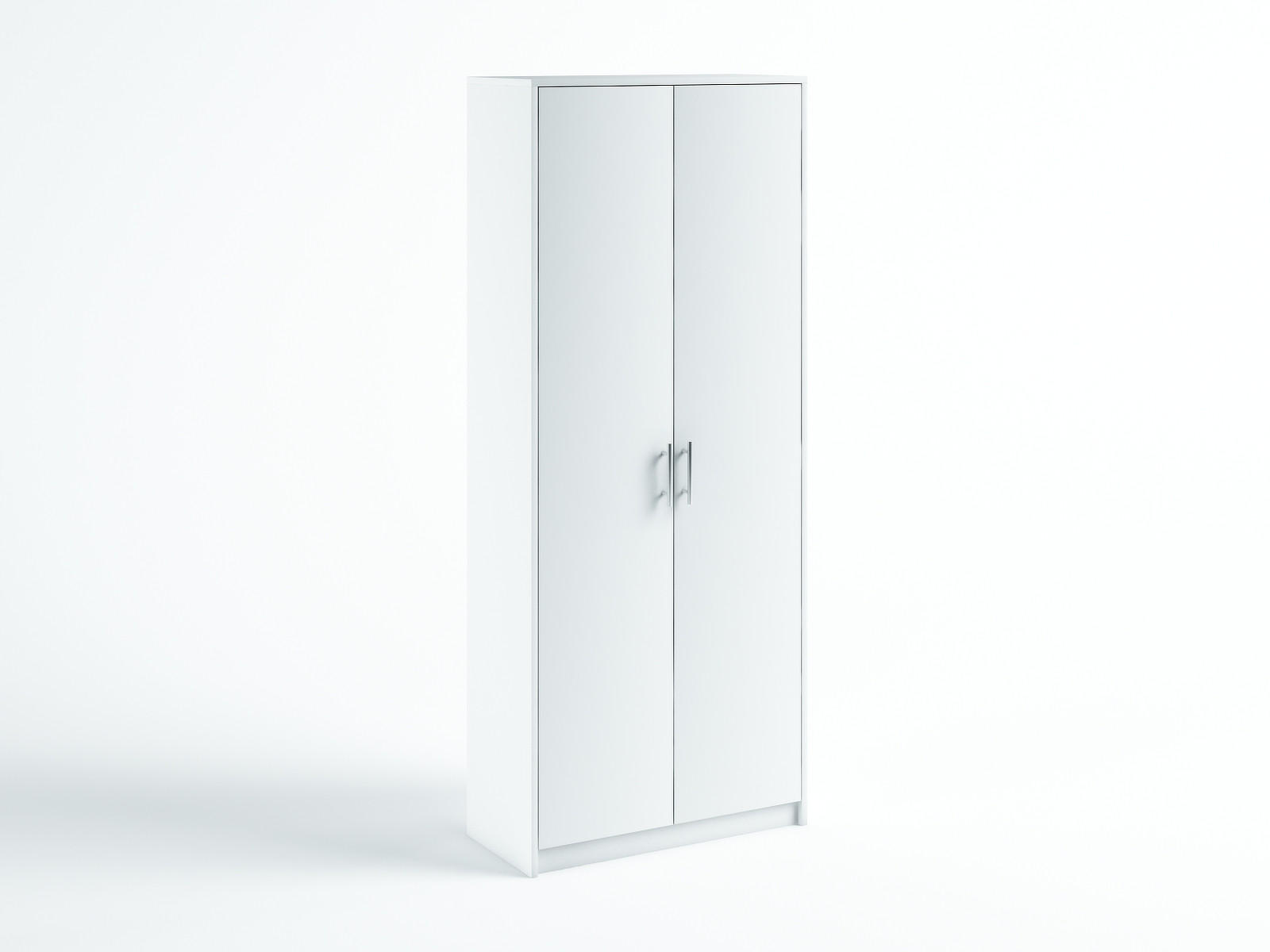 KLEIDERSCHRANK R003 weiss - Weiß, Holzwerkstoff (74/180/35cm) - roe furniture