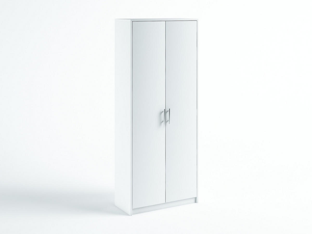 KLEIDERSCHRANK R003 weiss - Weiß, Holzwerkstoff (74/180/35cm) - roe furniture
