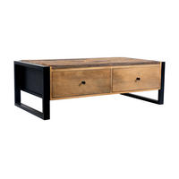 COUCHTISCH Liv Mangoholz Schwarz Matt 40x60x120cm - Schwarz, Holz (120/60/40cm) - DELUKE