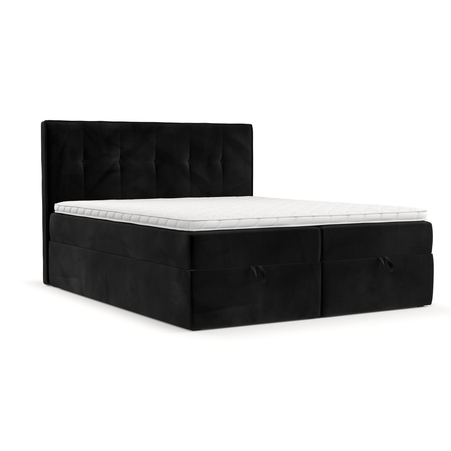 AltaBeds POSTEL BOXSPRING TIVRA 160/200 Černá