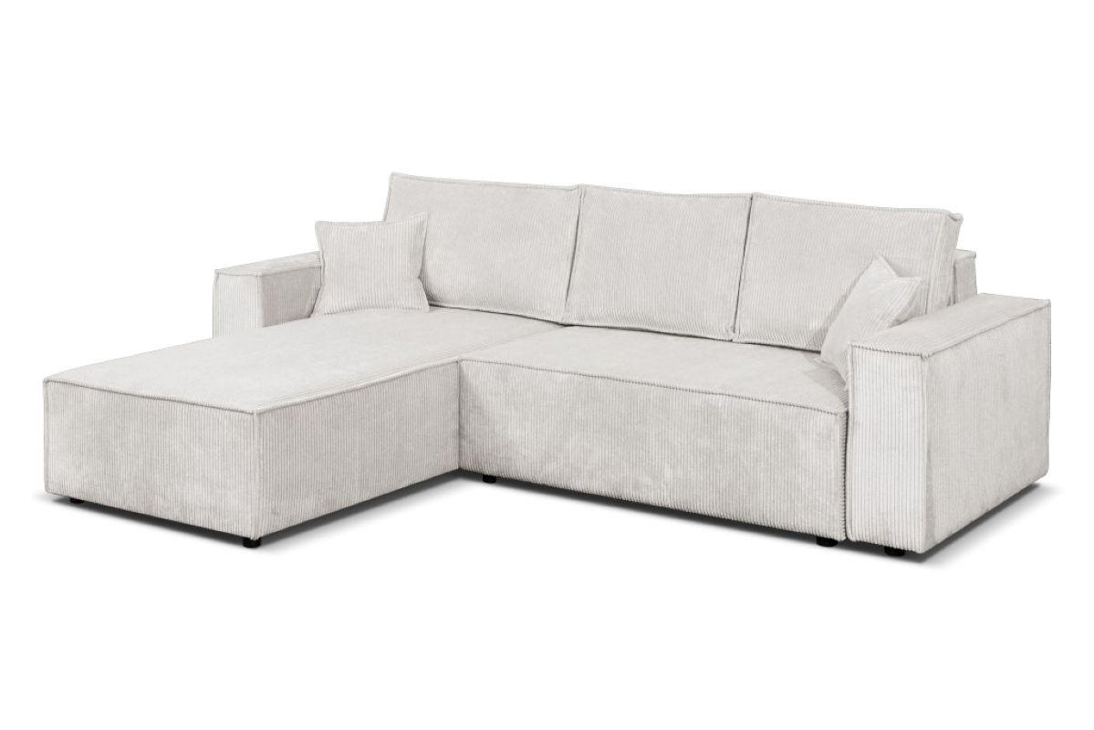 ECKSOFA Passio L-Form mit Schlaffunktion und Bettkasten 275 cm beige - Beige, Kunststoff (275/190cm) - Margaret Hadas24
