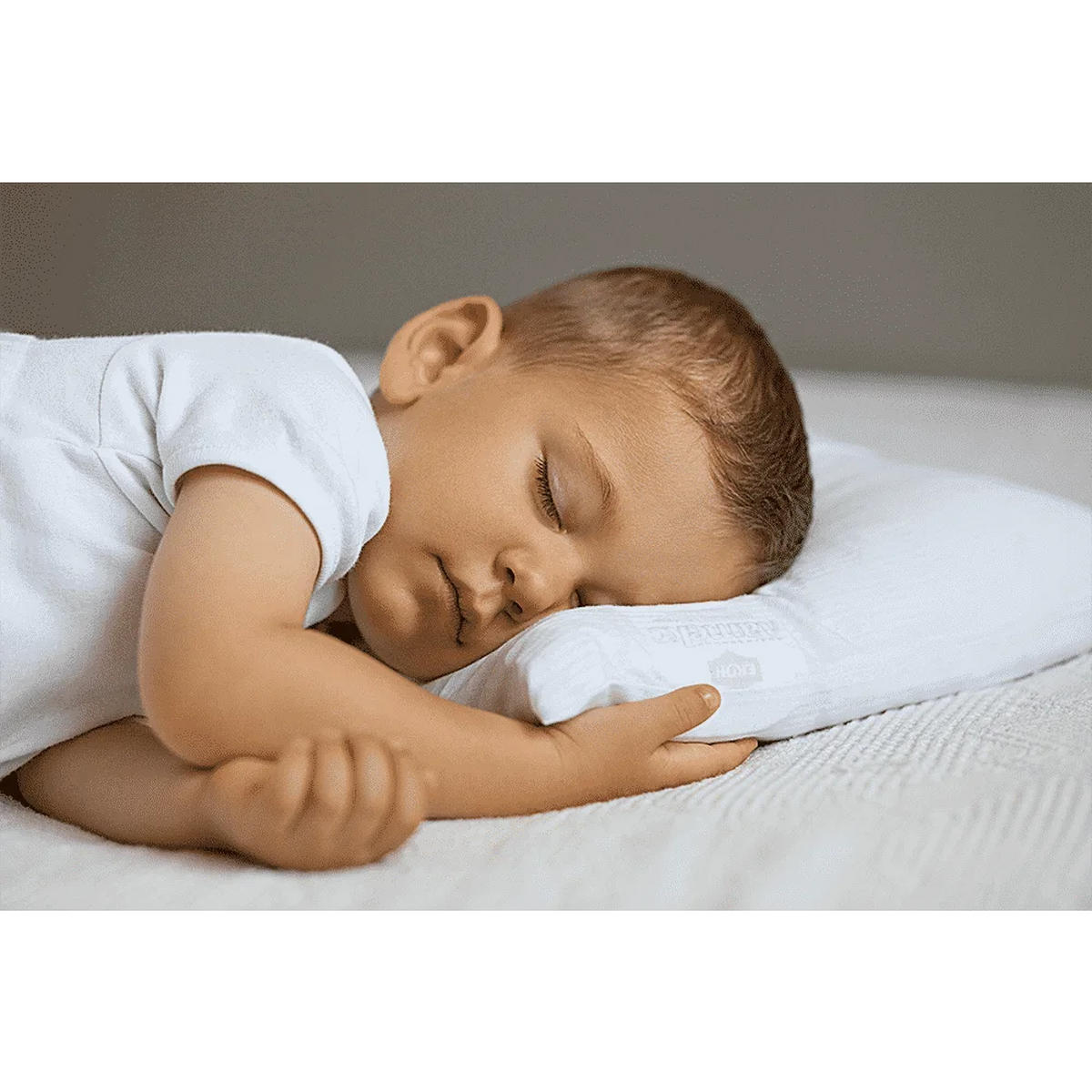 KOPFKISSEN Baby Latex Weiß 30x50 cm – ergonomisch & kompakt - Weiß, Naturmaterialien/Textil (30/50cm) - Letti Moderni