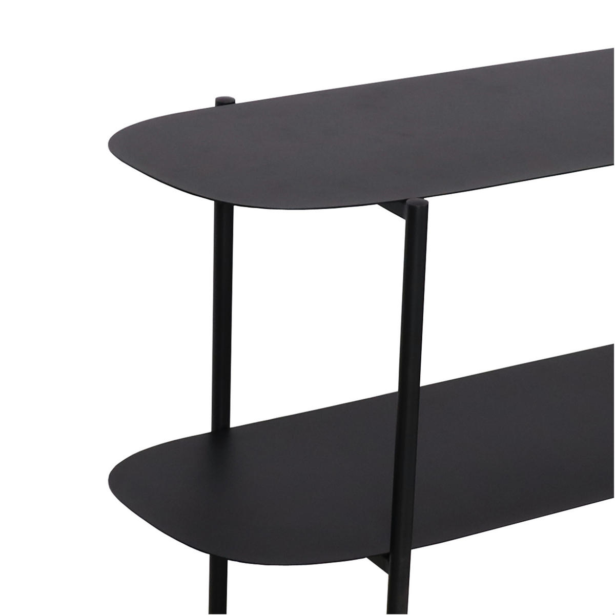 KONSOLENTISCH Enebakk - Schwarz, Metall (32/90/70cm) - [en.casa]