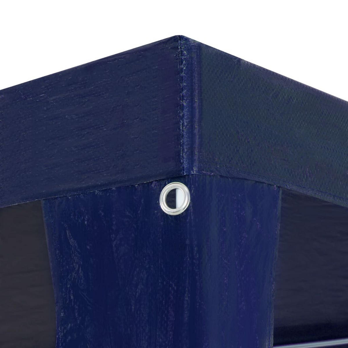 PARTYZELT 3/4 M Pe Blau - Blau, Kunststoff (300/255/400cm) - vidaXL