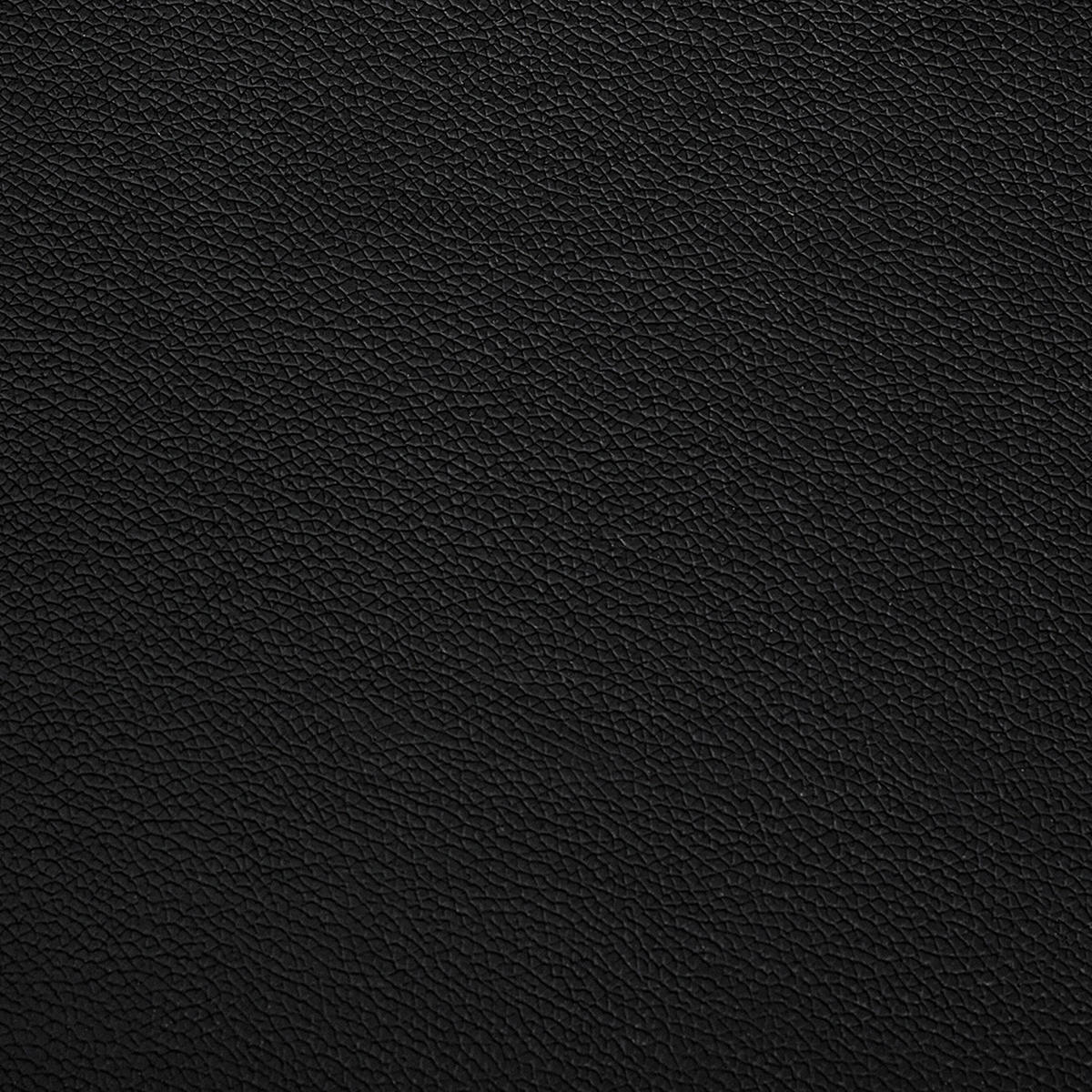 OTTOMANE Oslo 71/95/46 cm - Schwarz, Leder (95/46/71cm) - Beliani