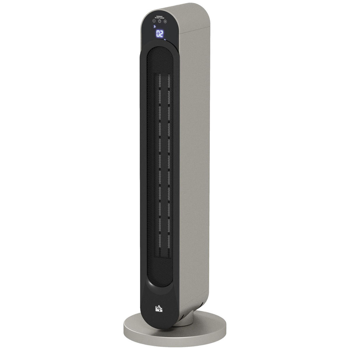 HEIZLÜFTER DE-17075 oszillierend 1100/2200 W - Silberfarben, Kunststoff (25/73.5/25cm) - ComfortXL