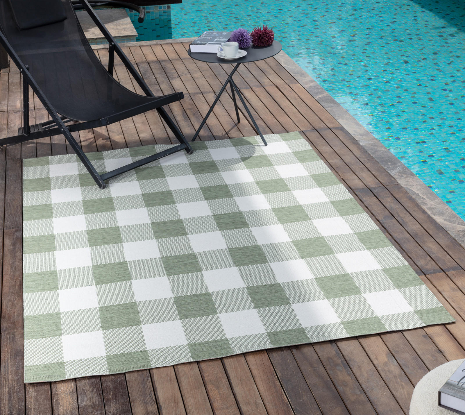 OUTDOORTEPPICH 200/275 cm Grün - Grün, Naturmaterialien/Textil (200/275cm) - LIVABLISS