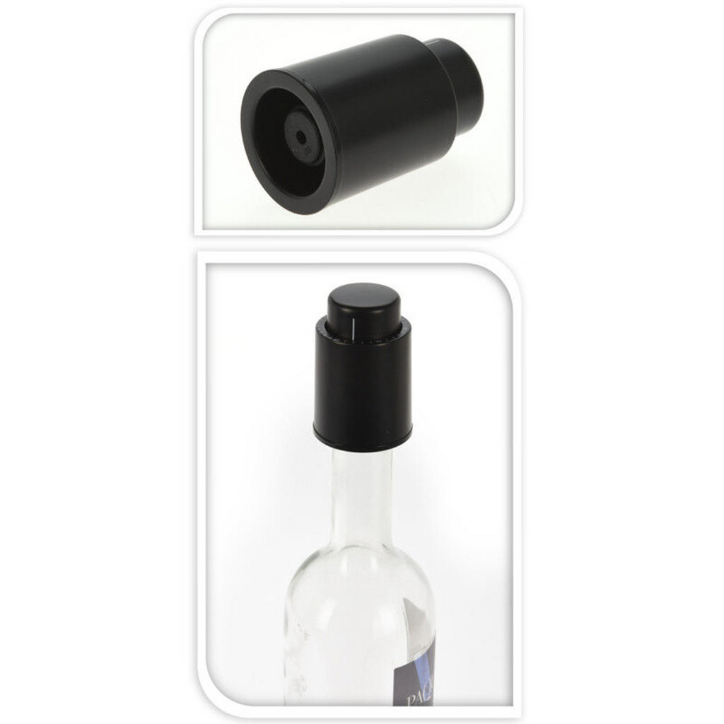 Thumbnail - Excellent Houseware Wein-Set, Schwarz, Kunststoff, 5x10x8 cm, Essen & Trinken, Barausstattung