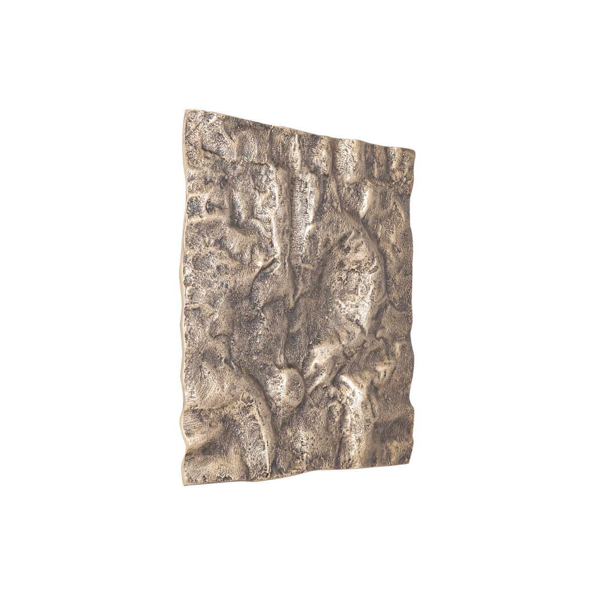 WANDPANEEL Eogan Gold 50/5/50cm - Goldfarben, Metall (5/50/50cm) - PTMD Collection