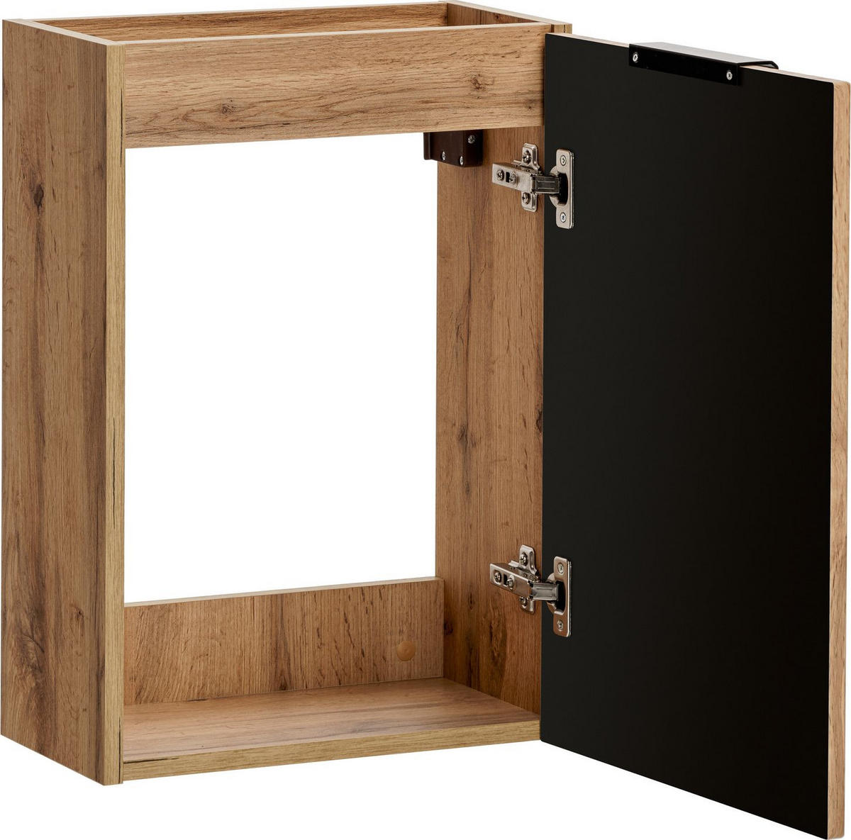 WASCHBECKENUNTERSCHRANK Niva hängend mit Rillenfronten in Eiche Braun, 40/57/22 cm - Eiche Wotan/Multicolor, Holzwerkstoff/Kunststoff (40/57/22cm) - WFL GROUP