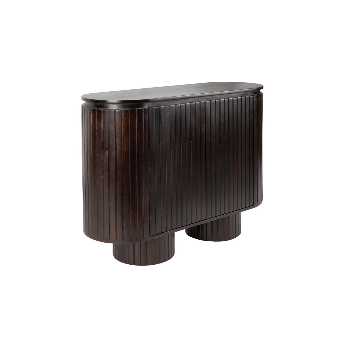 AUFBEWAHRUNGSSCHRANK Kenji Holz - Braun, Holz (110/80/40cm) - Dutchbone