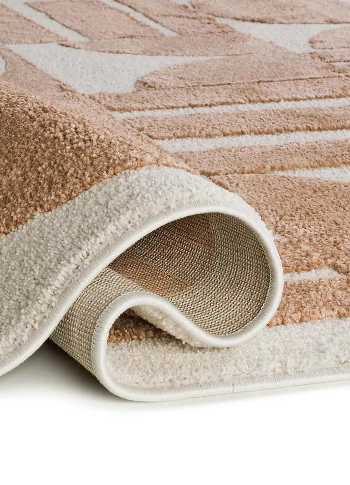 KURZFLORTEPPICH Kupfer / Creme Candela 80/150 cm - Creme, Textil (80/150cm) - Atticgo