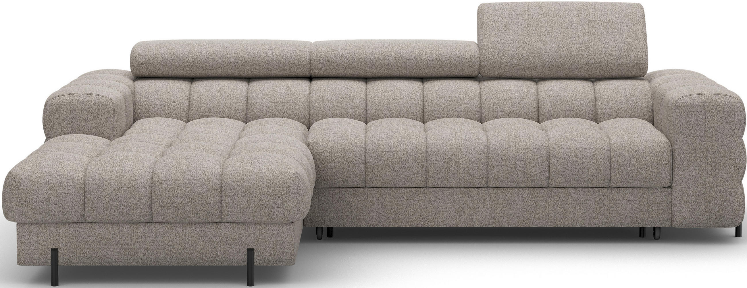 ECKSOFA Neviro L - Braun (Royal 20) - Braun, Holzwerkstoff (285/181cm) - Möblo